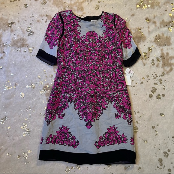 NWT MILLY 6 Dress Bergdorf Goodman Exclusive 100% Silk Short Sleeve - Picture 11 of 11